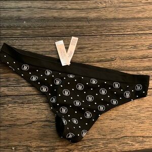 Victoria's Secret Black Polka‎ Dot Panties